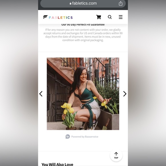 Fabletics woman’s plus size 3x green Nola top - Picture 10 of 15